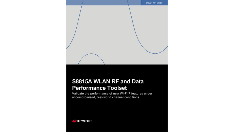 S8815A WLAN RF and Data Performance Toolset